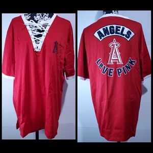 Victoria's Secret PINK MLB Angels jersey shirt